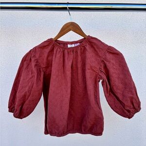 ZARA oversized toddler cotton floral top